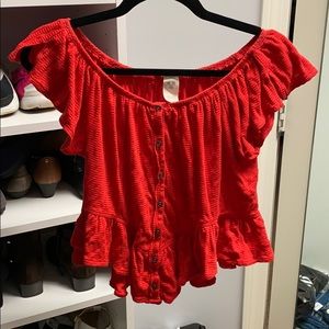 Free People red top